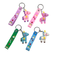 Anahtarlık Silikon Unicorn 12 Parça - 1
