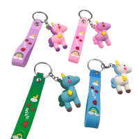 Anahtarlık Silikon Unicorn 12 Parça - 2