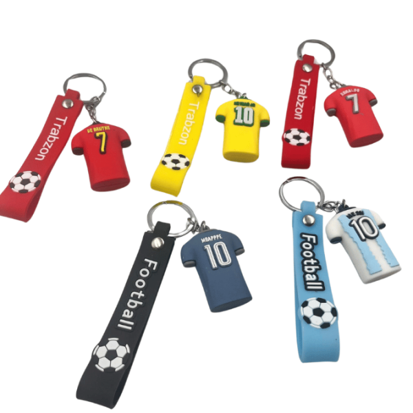 Anahtarlık Silikon Futbol Forma 12 Parça - 