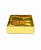 Asetat Pencereli Kutu 9 x 9 x 3 Cm 25 Parça Altın - 1