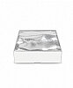 Asetat Pencereli Kutu 9 x 9 x 3 Cm 25 Parça Gümüş - 1