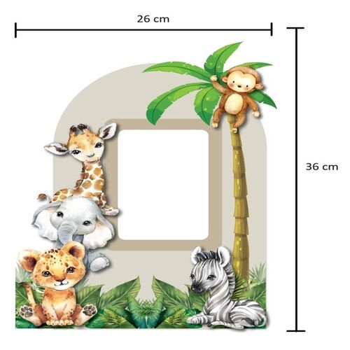 Dekoratif Kişiye Özel Ayaklı Pano Seti Baby Animal - 8