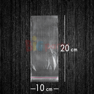 Bantlı Jelatin Poşet Şeffaf Torba 10x20 Cm - 