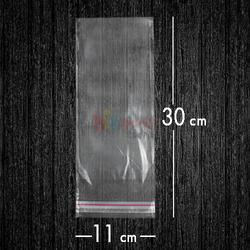 Bantlı Jelatin Poşet Şeffaf Torba 11x30 Cm - 1