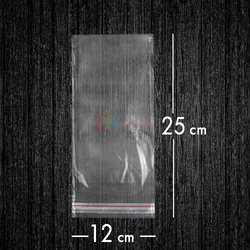 Bantlı Jelatin Poşet Şeffaf Torba 12x25 Cm - 1