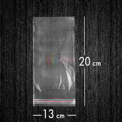 Bantlı Jelatin Poşet Şeffaf Torba 13x20 Cm - 1