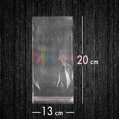 Bantlı Jelatin Poşet Şeffaf Torba 13x20 Cm - 