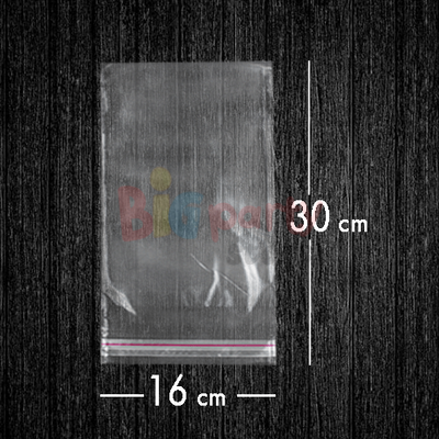 Bantlı Jelatin Poşet Şeffaf Torba 16x30 Cm - 