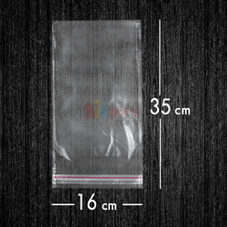 Bantlı Jelatin Poşet Şeffaf Torba 16x35 Cm - 1