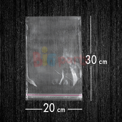 Bantlı Jelatin Poşet Şeffaf Torba 20x30 Cm - 