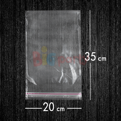Bantlı Jelatin Poşet Şeffaf Torba 20x35 Cm - 