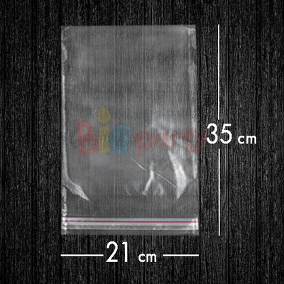Bantlı Jelatin Poşet Şeffaf Torba 21x35 Cm - 