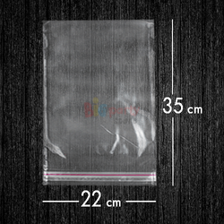 Bantlı Jelatin Poşet Şeffaf Torba 22x35 Cm - 1