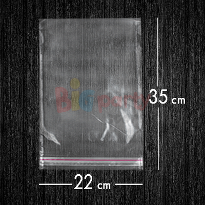 Bantlı Jelatin Poşet Şeffaf Torba 22x35 Cm - 