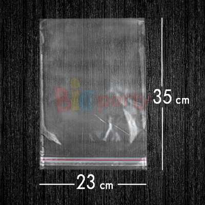 Bantlı Jelatin Poşet Şeffaf Torba 23x35 Cm - 