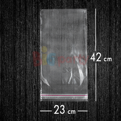 Bantlı Jelatin Poşet Şeffaf Torba 23x42 Cm - 