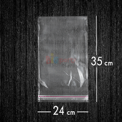 Bantlı Jelatin Poşet Şeffaf Torba 24x35 Cm - 1