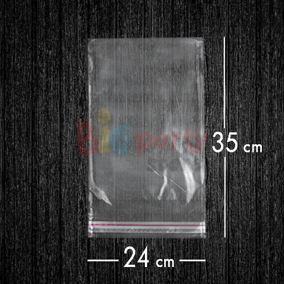 Bantlı Jelatin Poşet Şeffaf Torba 24x35 Cm - 