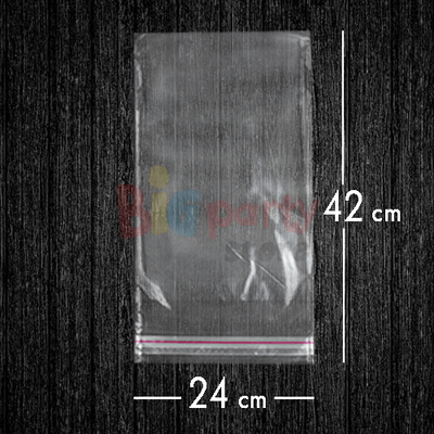 Bantlı Jelatin Poşet Şeffaf Torba 24x42 Cm - 