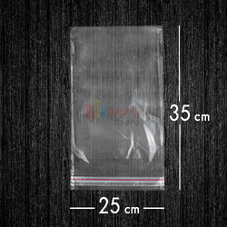 Bantlı Jelatin Poşet Şeffaf Torba 25x35 Cm - 1