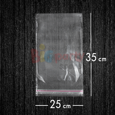Bantlı Jelatin Poşet Şeffaf Torba 25x35 Cm - 