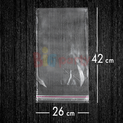 Bantlı Jelatin Poşet Şeffaf Torba 26x42 Cm - 
