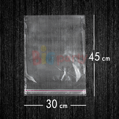 Bantlı Jelatin Poşet Şeffaf Torba 30x45 Cm - 