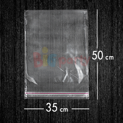 Bantlı Jelatin Poşet Şeffaf Torba 35x50 Cm - 