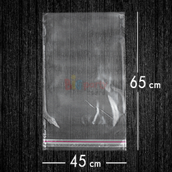 Bantlı Jelatin Poşet Şeffaf Torba 45x65 Cm - 1