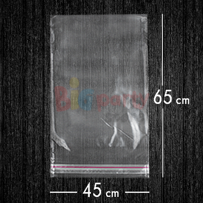 Bantlı Jelatin Poşet Şeffaf Torba 45x65 Cm - 