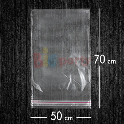 Bantlı Jelatin Poşet Şeffaf Torba 50x70 Cm - 