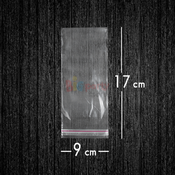 Bantlı Jelatin Poşet Şeffaf Torba 9x17 Cm - 1