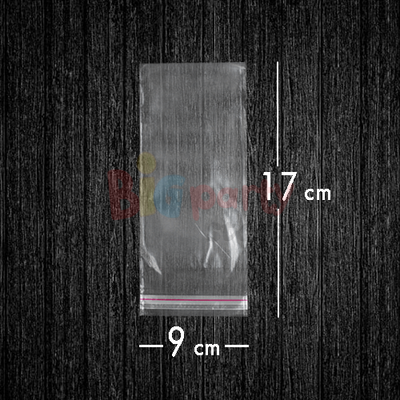 Bantlı Jelatin Poşet Şeffaf Torba 9x17 Cm - 