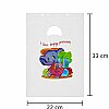 Blok Poşet Baskılı El Geçme 1 No 22x33 Cm 100 lü Renkli - 2