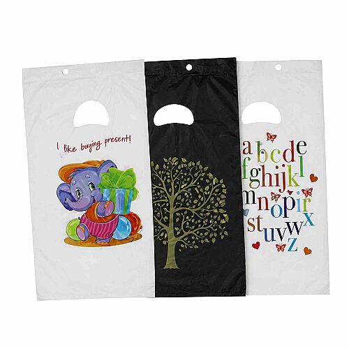 Blok Poşet Baskılı El Geçme 1 No 22x33 Cm 100 lü Renkli - 3