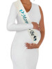 Kuşak Dantelli Mom To Be Beyaz - Mavi - 2
