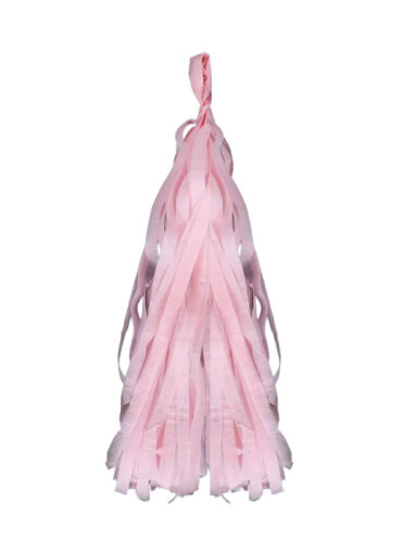 Dekoratif Garland Püsküllü Süs 5 Parça Pembe - 5
