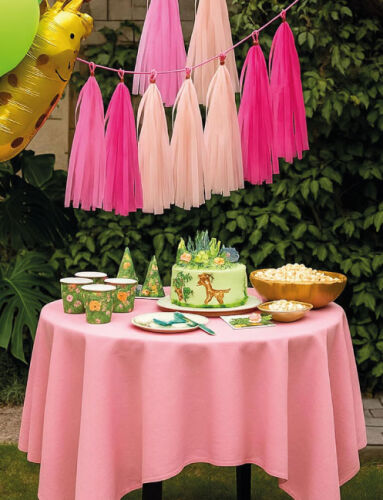 Dekoratif Garland Püsküllü Süs 5 Parça Pembe - 3