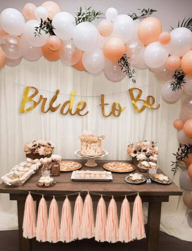 Dekoratif Garland Püsküllü Süs 5 Parça Rose Gold - 3