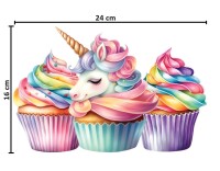 Dekoratif Kişiye Özel Ayaklı Pano Seti Unicorn 5 Parça - 6