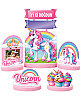 Dekoratif Kişiye Özel Ayaklı Pano Seti Unicorn 5 Parça - 1