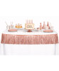 Dekoratif Püsküllü Masa Eteği Rose Gold 200x35 Cm - 1