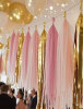 Dekoratif Püsküllü Süs 4.2 Metre 20 Parça Rengarenk Rose Gold - 3