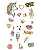 Dövme Unicorn Geçici Set - 4