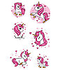 Dövme Unicorn Geçici Set - 5