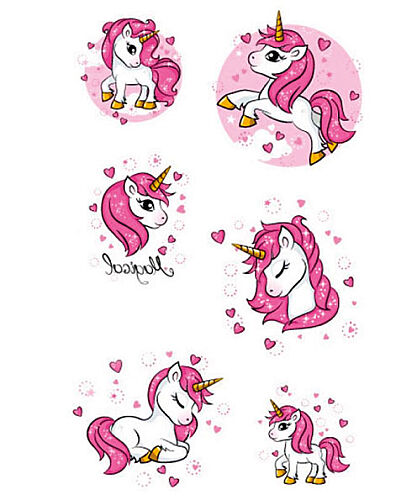 Dövme Unicorn Geçici Set - 5