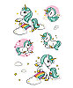 Dövme Unicorn Geçici Set - 9
