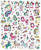 Dövme Unicorn Geçici Set - 1