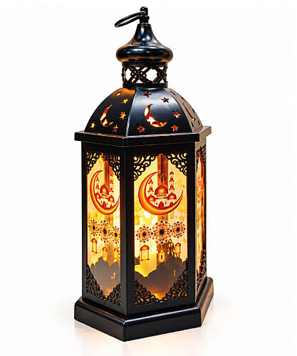 Fener Ledli Siyah Model 43 Cm Lüks Pilli - 
