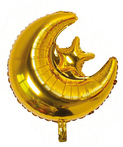 Folyo Balon Ay Yıldız Altın - 
